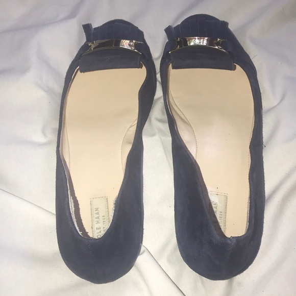 COLE HAAN KARMEN KILTED BALLET SHOES - Picture 6 of 10